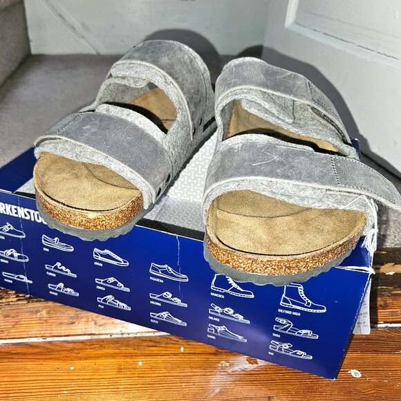 Birkenstock Uji Natural Leather/Felt - Light Gray [Sz 43 | US 10] - Picture 3 of 6